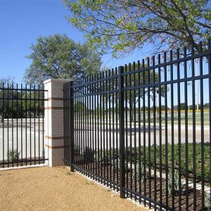 Heavy Duty Galvanized Perimeter Garden Material Outdoor Steel Picket Fencing square Tube