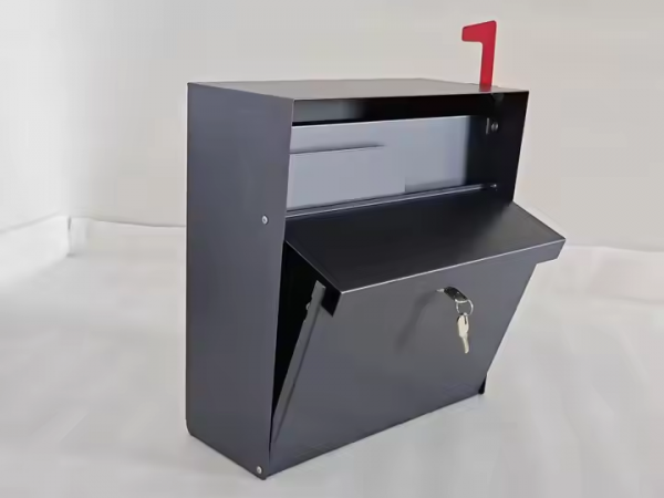 Metal Locking Mailbox Wall Mounted RustMail Case Lockable Mail Letterbox - Image 3