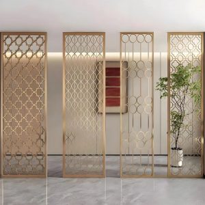 Customized Stainless Steel Office Wall Partition Door Room Divider Interior Home Decorative Partitions