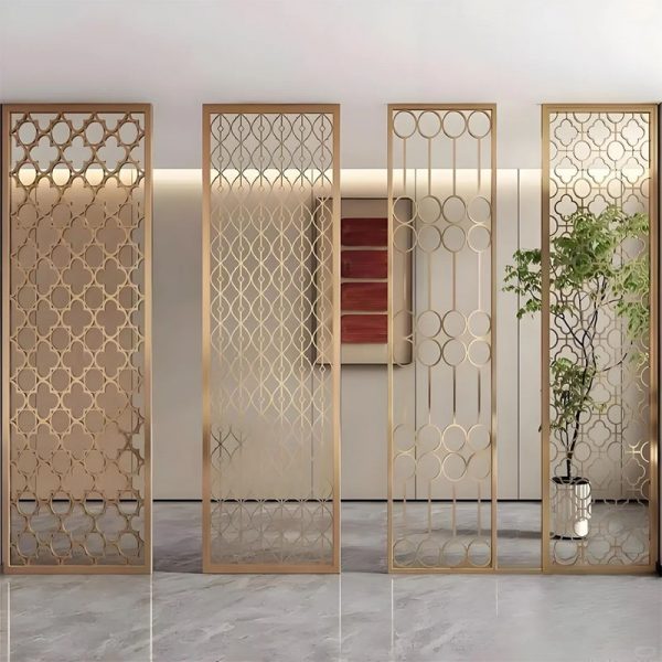 Customized Stainless Steel Office Wall Partition Door Room Divider Interior Home Decorative Partitions